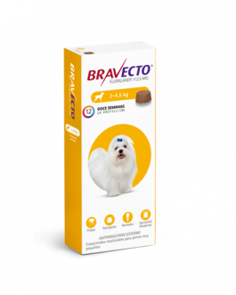 Bravecto Masticable contra Pulgas/Garrapatas 2 a 4,5Kg