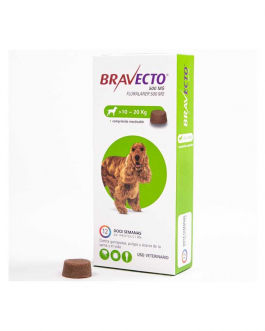 Bravecto Masticable contra Pulgas/Garrapatas 10 a 20Kg.