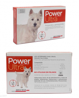 Antiparasitario Pipeta POWER ULTRA 5 kg a 10 kg