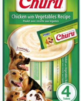 CHURU PERRO POLLO CON VEGETALES 14GR X 4