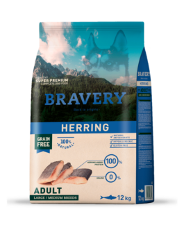 BRAVERY  ADULT HERRING LARGE /MEDIUM 12 KG
