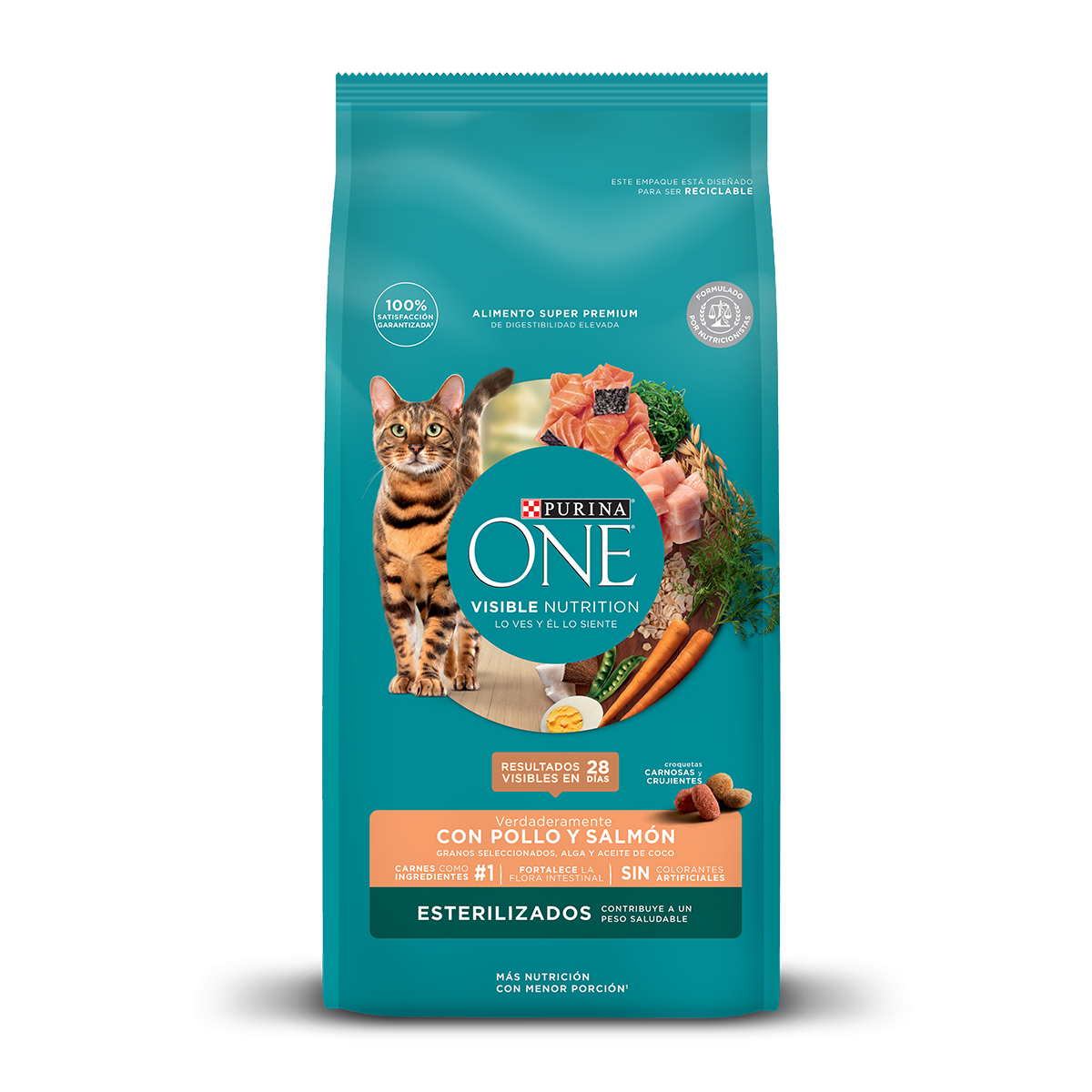 ONE PURINA GATO ESTERILIZADOS POLLO Y SALMON