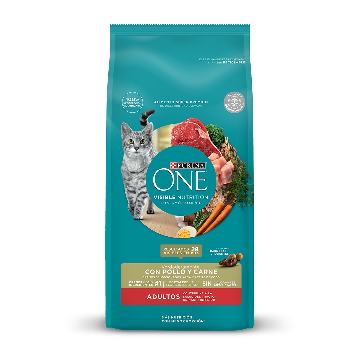 ONE PURINA GATO ADULTO POLLO Y CARNE